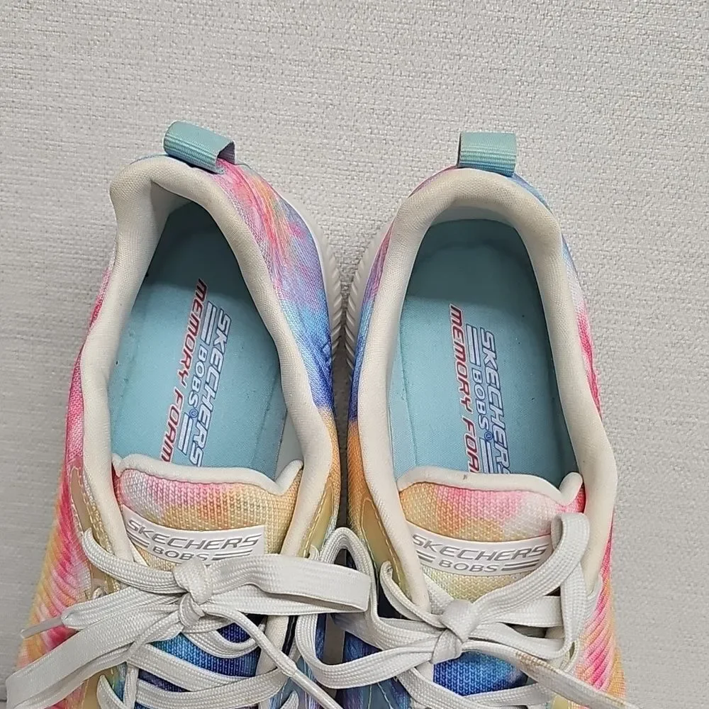 BOBS BY SKECHERS WOMENS TIE-DYE SNEAKERS BFPM-03-059
